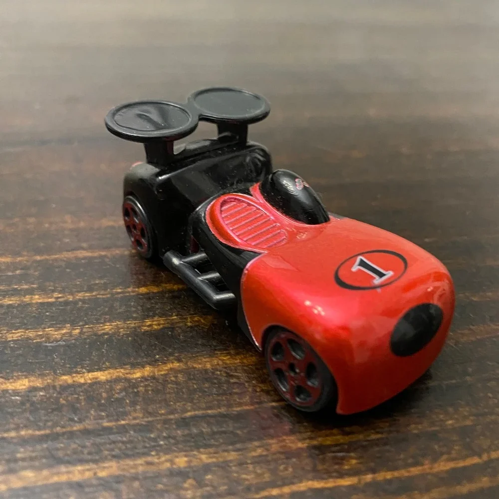 Disney Mickey‎ Mouse Roadster Racers Red Black Die-Cast Toy Car Number 1